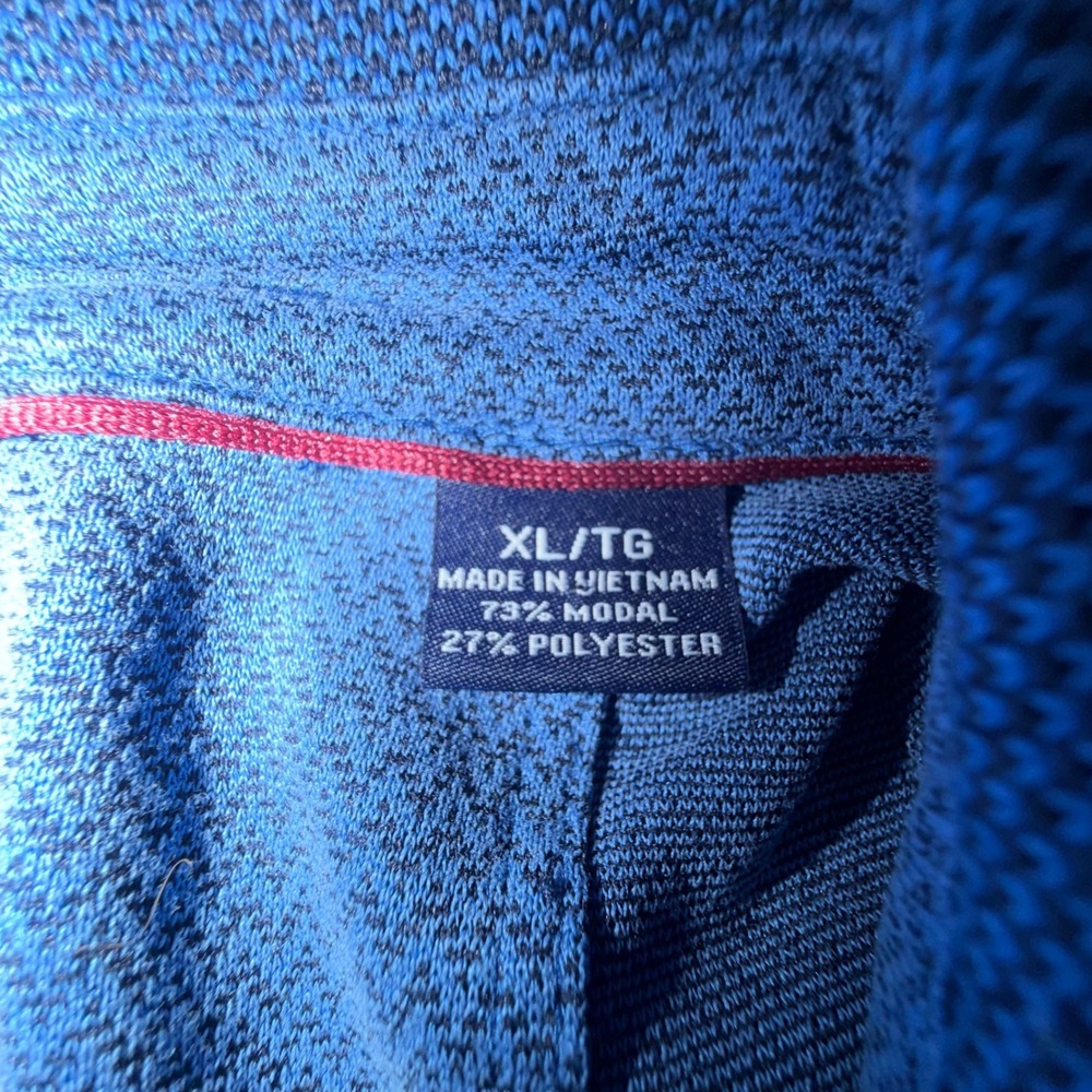Tommy Bahama Mens Emfielder Polo Shirt XL Blue Modal Blend Short Sleeve Marlin - Picture 4 of 11